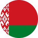 flag of belarus flat round 128x128