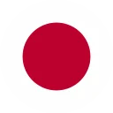 flag of japan flat round 128x128